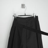layered skirt pants
