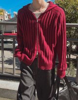 Scream Two-Way Knit Hooded Zip-Up