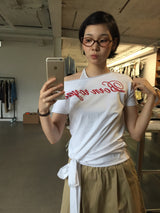 ボーントゥービーオフショルダーTシャツ (2color)