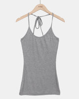 Bizel Halter Neck Strap Sleeveless Top