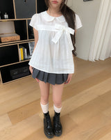 エイン リボン半袖ブラウス