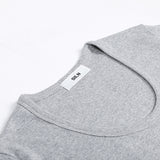 90's カーブドTシャツ (MELANGE GREY)