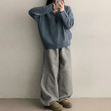 Tied V-neck twisted knitwear