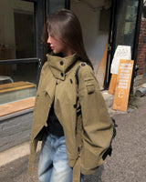 [ORIGINAL] Norden High-Neck Cotton Short Jacket