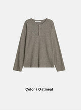[F/W] ヘビーヘンリーネックニットスリーブス(3color)