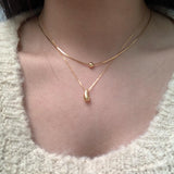 (silver925) シルキーボールネックレス *gold