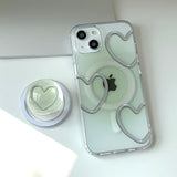 Green - スプリングラブ Magsafe フォーンケース スマホグリップ セット