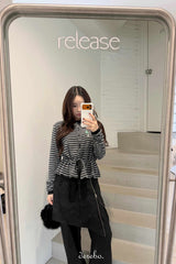 Liz Napping Stripe Strap Tee