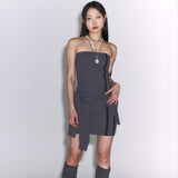 Waffle Skirt [warm gray]
