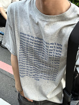 イングリッシュレタリングハーフスリーブ