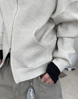 Fron Waffle Burton Hood Zip-Up