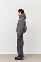 アーン染色カーブパンツ