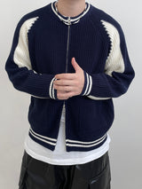 Nordi varsity knit zip-up 4C