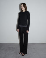 Jagiya Crew Neck Long Sleeve Black