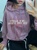 ラビンインファイア フーディーTシャツ🖤🩷2カラー