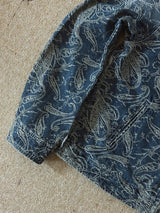 ASCLO Jacquard Denim Zipper Jacket (2color)