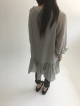 Hibbi neck frill dress (2color)