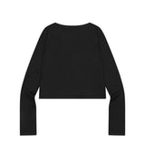 リベオボタンクロップスリムカーディガン(3COLOR)