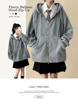Ronff Embroidery Fleece To Way Hooded Zip-Up