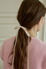[3EA 1SET] PETAL RIBBON HAIRTIE