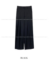 Mary three tuck wide slacks