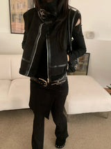 Ever Dumble High-Neck Two-Buckle Mustang Vest
