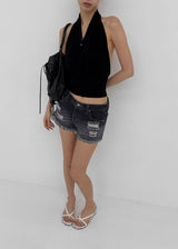 [MADE] Tata Distressed Denim Shorts