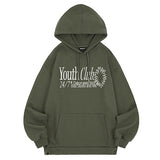 Youth Club Pintuck Oversized Fit Hoodie
