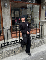 No.1686 twin emblem KNIT T