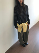 バーティカルバルーンワイドパンツ(2color)