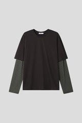 ミラ ストライプド レイヤード トップ