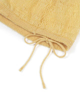 Ribbon Tied Beanie _ YELLOW