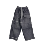 non-faded front pocket balloon pants