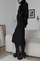 Cats Line Hood Zip-up