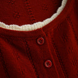 Roux Puff Knit Cardigan