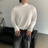 LMN Course Fleece-Lined Warmer Half Turtleneck Long-Sleeved T-Shirt (2 colors)