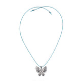 mint butterfly necklace