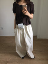 Ray Frill Blouse (2color)