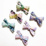 Marble ribbon hairclip (6color)