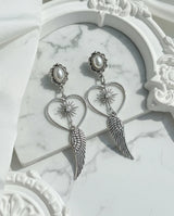 [QWER Piercing] Silver Angel Heart Piercing