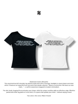 ウェーブショルダーTシャツ