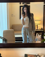 25 Soft club straight pants, Gray