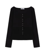 【NF】OZボタンフロントカーディガンTシャツ_F24QB281