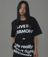  LIVE IN HARMONY TEE BLACK