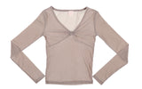 シェリーリボンベルベットトップ (GREY)