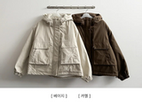 Ted High Neck Hooded Padded Jumper