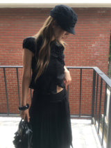 Flower avant blouse