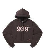 939 LOGO CROP HOOD (BROWN)