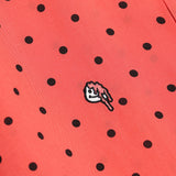 オーバーフィットドットプリントシャツ/OVERFIT DOT PRINT SHIRT-DEEP RED