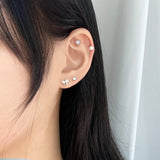 リボンパールピアス / [5 set] Ribbon Pearl Piercing Set